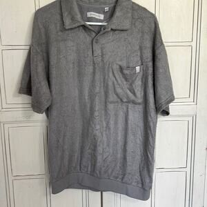 NWT Urban Outfitters Standard/Cloth men’s size medium  brushed polo shirt in g